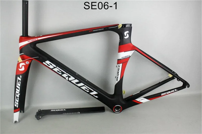 Sale 2019 Seuqel DCRF07 carbon bike road frame T800 BB30/BSA OEM color carbon bicycle frame for high people 46