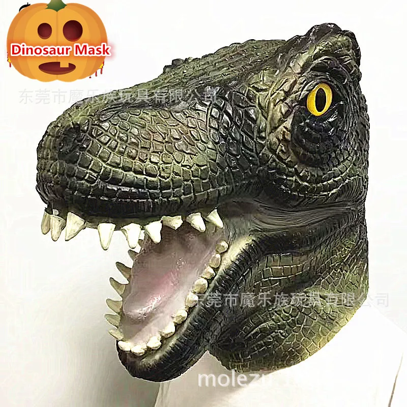 

Halloween Mask Reality Bloody Dinosaur Head Mask Adult Cosplay Fancy Dress Props Party Animal Masks Scary dinosaur Head Mask