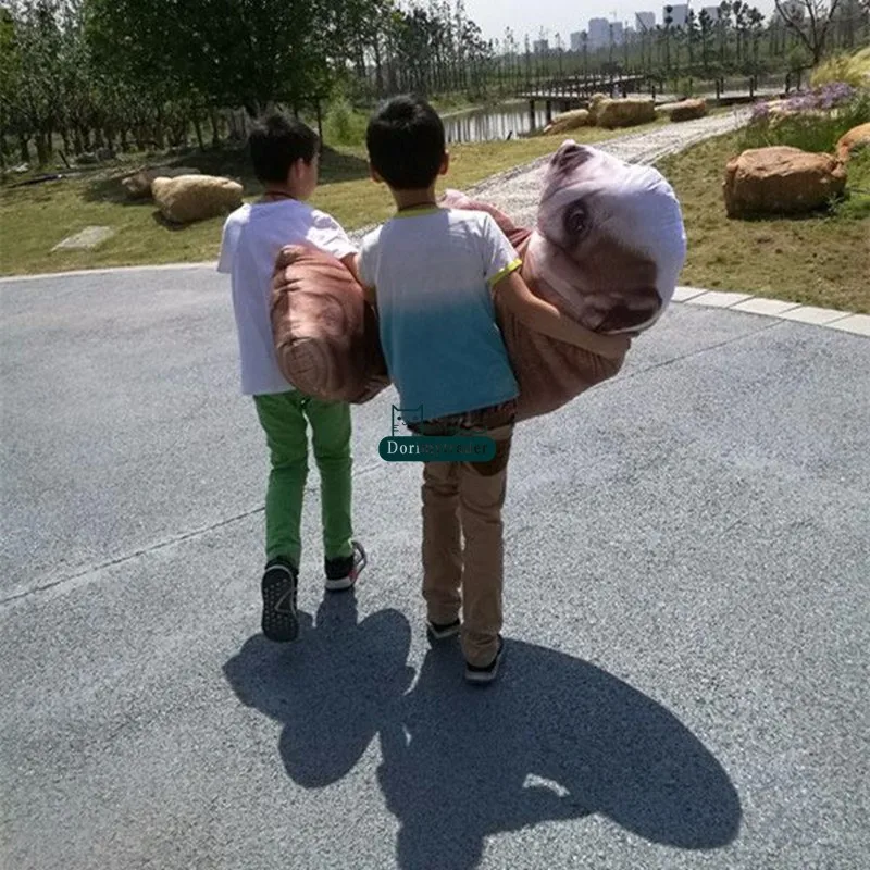 Dorimytrader Realistic 3D Printed Plush Shar Pei Dog Pillow Doll Big Cute Dog Toys Simulated Animals DY61827 (20)