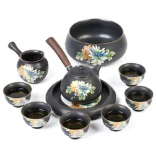 Чайный набор кунг-фу в японском стиле, домашние керамические чайные сервизы, античный чайник, Набор подарочных коробок