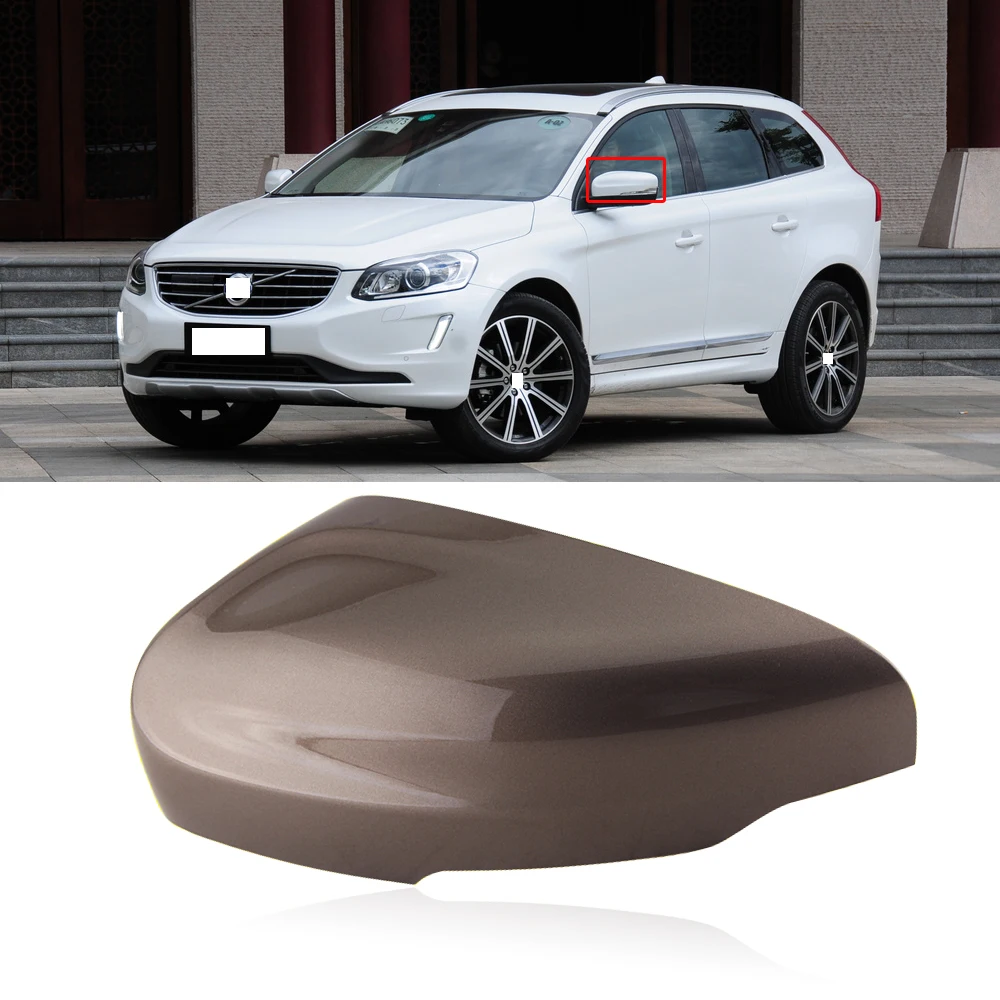 

CAPQX For Volvo XC60 2014 2015 2016 2017 Side Rear view mirror cover Rearview shell holder base color (not paint any color)
