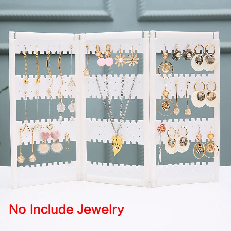 New Top Sale Plastics Earring Storage Doors Design Nice Jewelry Hanging Holder Rack Acrylics Jewelry Display Stand Earrings