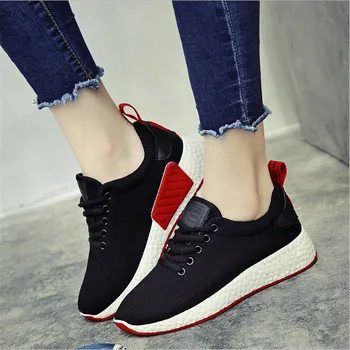 

Breathable air mesh women sneakers spring 2018 new shoes woman cotton fabric wedges sneakers female shoes size 35-40 Women Shoes
