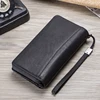 Contact's Genuine Leather Long Wallet Large Capacity Men Coin Purse Male Clutch Wallets Cell Phone Bag Portomonee Card Holder 5