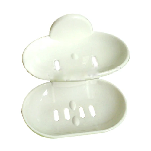 Fashion dual strong suction cup soap box soap dishes bunk water bath basket soap holder 14