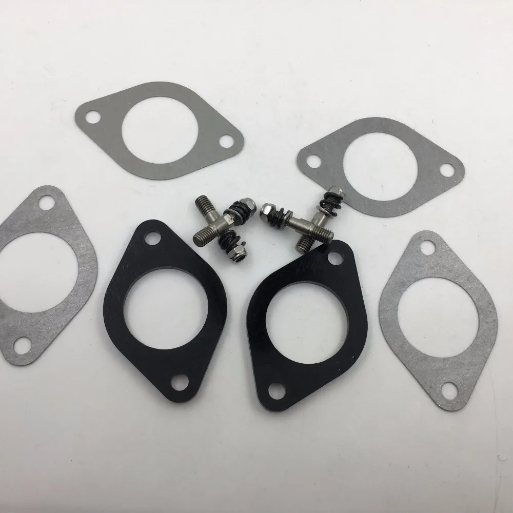 Sherryberg Carburetor Carb Heat Insulator BASE GASKET Bolts for Weber 48 / 50 / 55 DCOE Carburettor Mount Base Gasket Kit