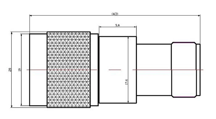 10dB 20dB 40dB аттенюатор DC-13GHz SMA N разъем коаксиальный Фиксированный аттенюатор 5 Вт 50 Ом аттенюатор Sma Sttenuator Kit