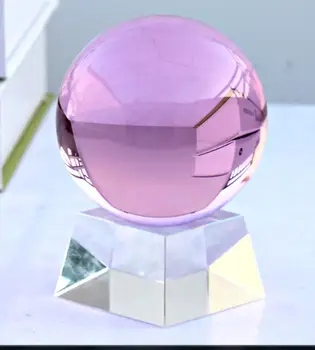 

Pink Crystal Ball Pendulum Pink Pendulum home decoration Love NATURAL OBSIDIAN POLISHED CRYSTAL SPHERE BALL QUARTZ CRYSTAL