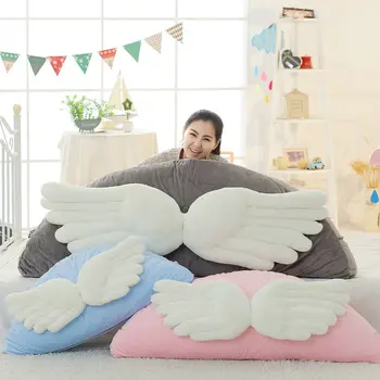 

1pc 90cm/110cm Kawaii Wing Shape Plush Pillow Stuffed Cartoon Bed Pillows Back Cushion Cute Kids Plush Toys Doll Birthday Gift