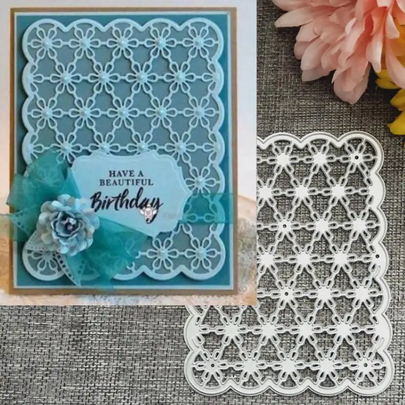 

Stamps Dies Scrapbooking Layering Flower Frame Metal Cutting Die New 2019 Craft Dies Cut Embossing Stencil Paper Card Making DIY