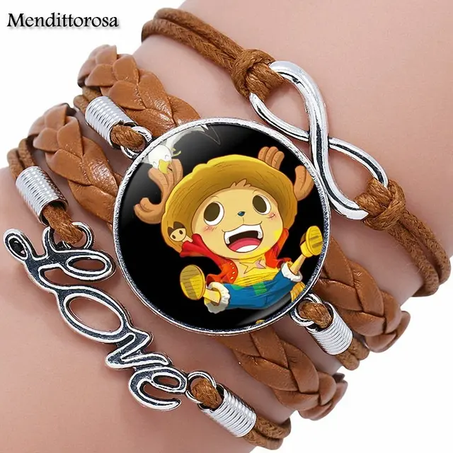One Piece Monkey D Luffy Multilayer Leather Bracelet