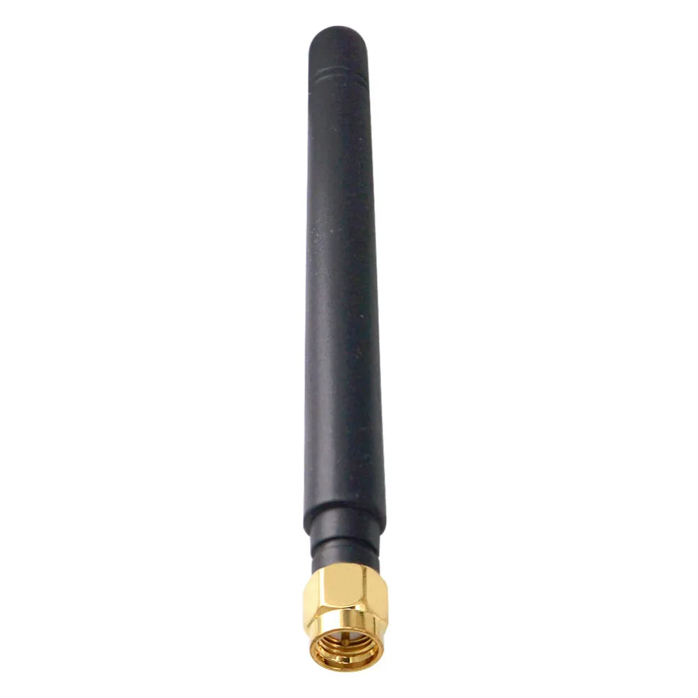 50 piece lot Gold Plated SMA Male Plug Straight Connector 85mm 433MHZ 2 3dbi Gains Rubber 5