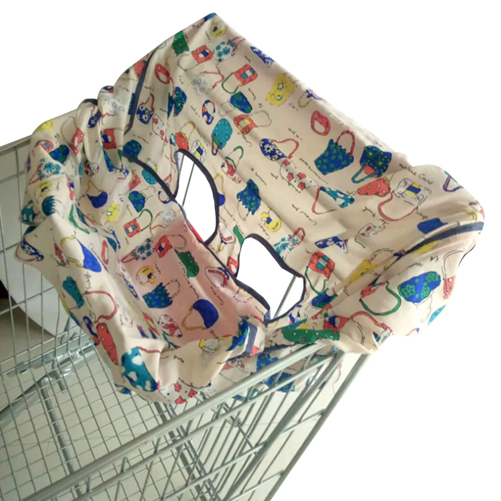 Складной защитный детский обеденный стул для путешествий эластичный пылезащитный чехол переносная корзина для супермаркетов подушка для покупок - Цвет: Цвет: желтый