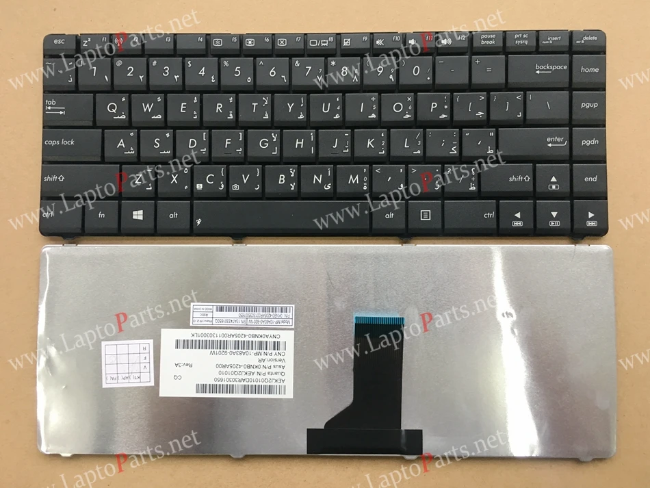 Новая Arabic клавиатура для ASUS K43S K42JZ X43B U41J K42D U31S U31J U31F U35J P31S N43 N43S N43SL P43 X44H Клавиатура