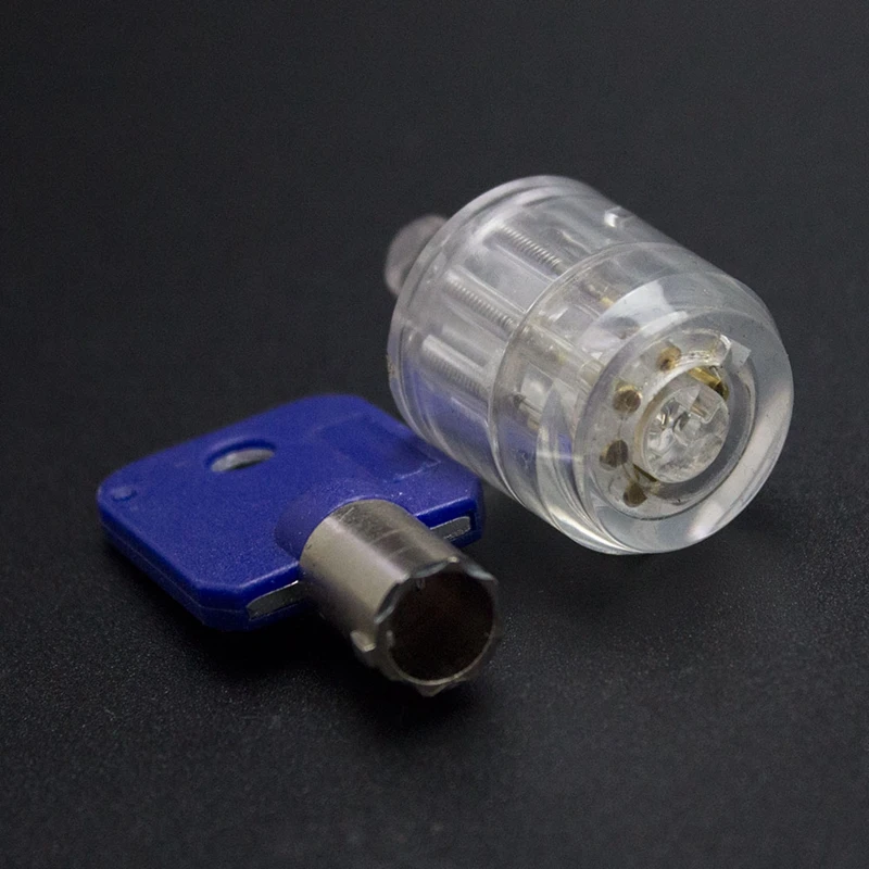 

Free Shipping Transparent Tubular Lock with 7Pins 7.8mm7.5mm 7.0mm Tubular Lock Tool