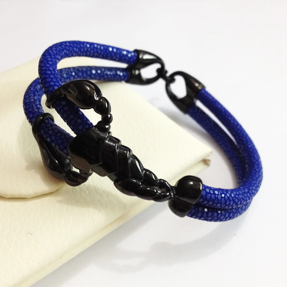 Free Shipping New Fashion Women Stainless Steel Scorpion Bracelet Stingray Leather Bracelet Men Punk Pulseras Gift Free Shipping New Fashion Women Stainless Steel Scorpion Bracelet Stingray Leather Bracelet Men Punk Pulseras Gift