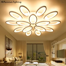 Modern ceiling lamp for Living Room Bedroom lamp Minimalism Acrylic dinner Room chandelier light indoor home Dimming light white
