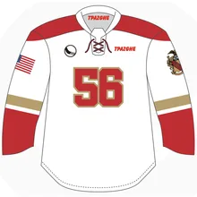 Пользовательские моды логотип сублимированный пустой дизайн Хоккей Майки