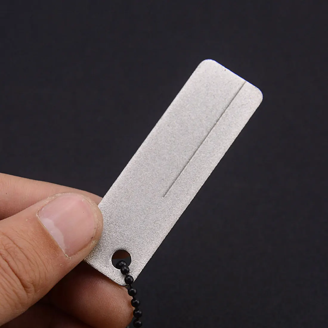 

63*18mm Pocket Diamond Stone Sharpener Keychain for Knife Fish Hook Finger Nail File Outdoor Camping Sharpeners Tool