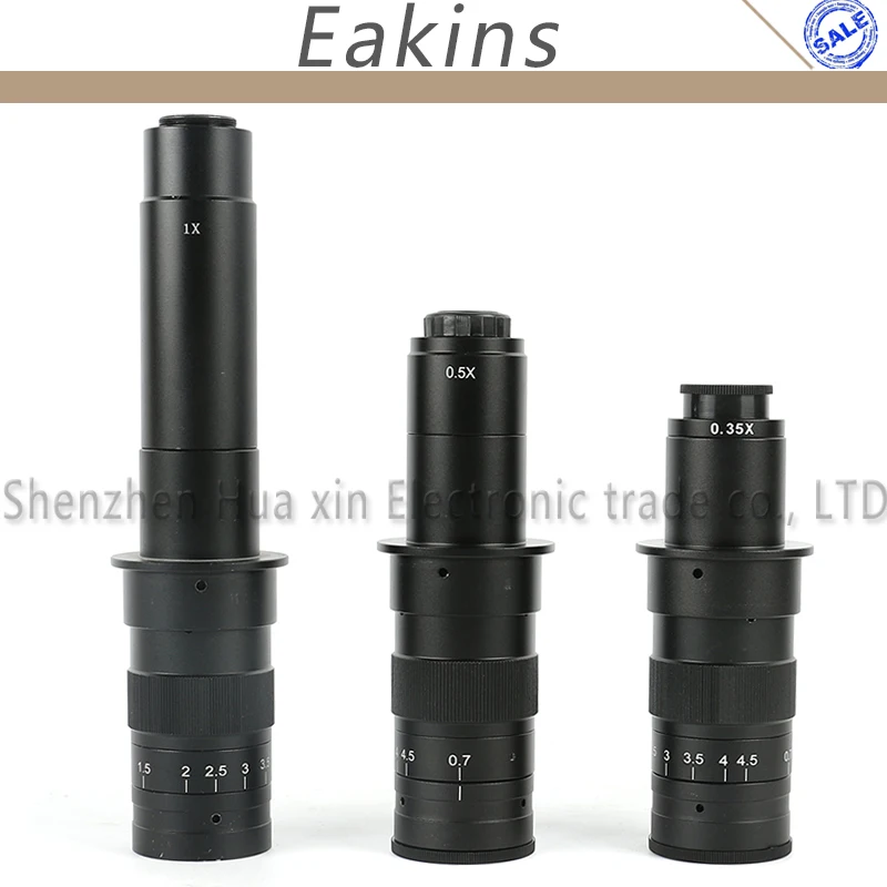 120X 180X 300X Adjustable Magnification C-mount Monocular Lens 0.7X~4.5X Zoom Industry Microscope C