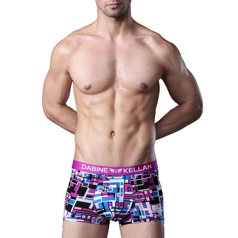 Нижнее белье Cockcon мужские шелковые боксеры с низкой талией|male sexy panties|dabine kellanboxer