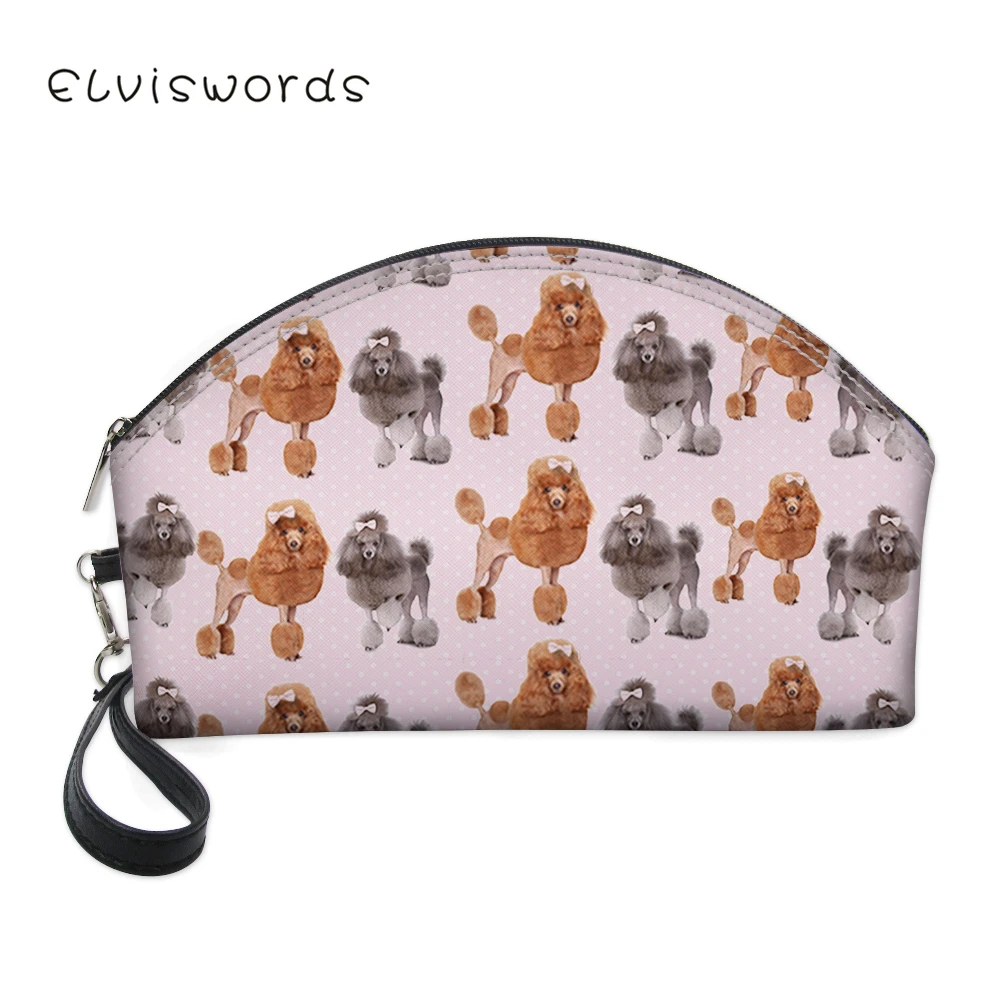 

ELVISWORDS Makeup Bags With Funny Dogs Cats Pattern Printing Pretty Cosmetics Pouchs For Travel Ladies Pouch Women Cosmetic Bag