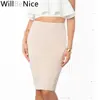 Willbenice Sexy Bandage Nude Purple White Bodycon Bandage Womens Knee Length Hot Pink Fuchia Black Pencil Skirts ► Photo 2/6