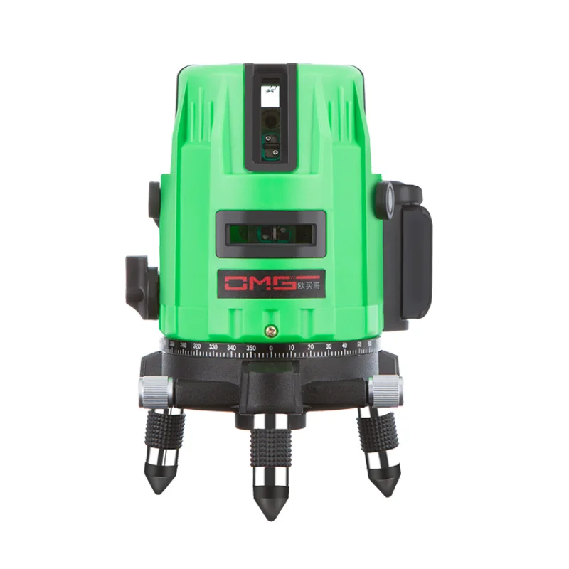 

OMG 5 Line 6 liPoints Green Laser Level Self-leveling Horizontal&Vertical 360 Degree Adjustment Higher lithium battery