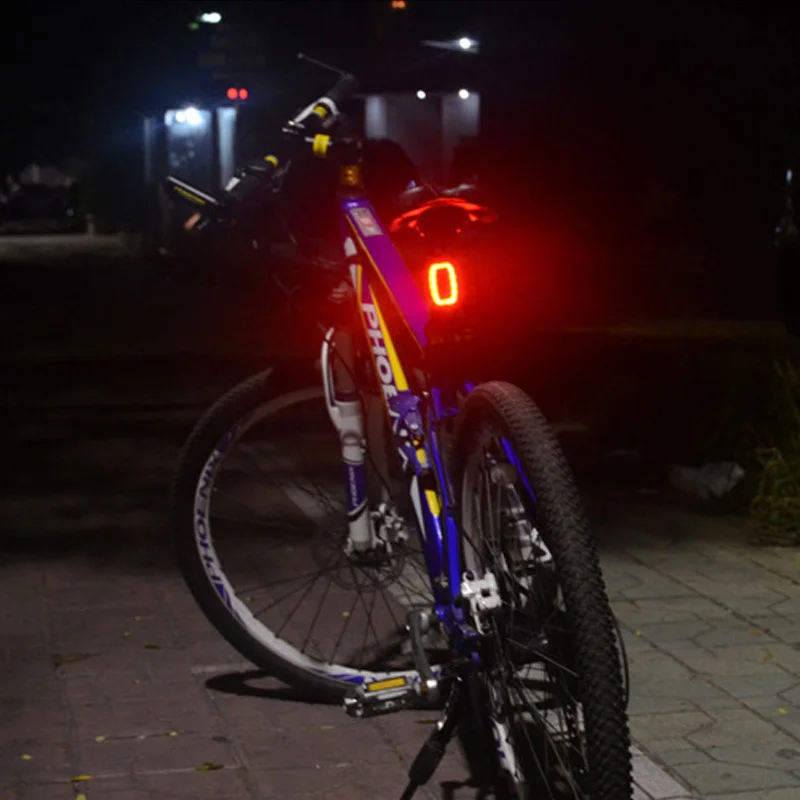 Дропшиппинг X6 велосипедный задний фонарь USB Перезаряжаемый водонепроницаемый велосипедный защитный фонарь интеллектуальная велосипедная лампа 7 режимов