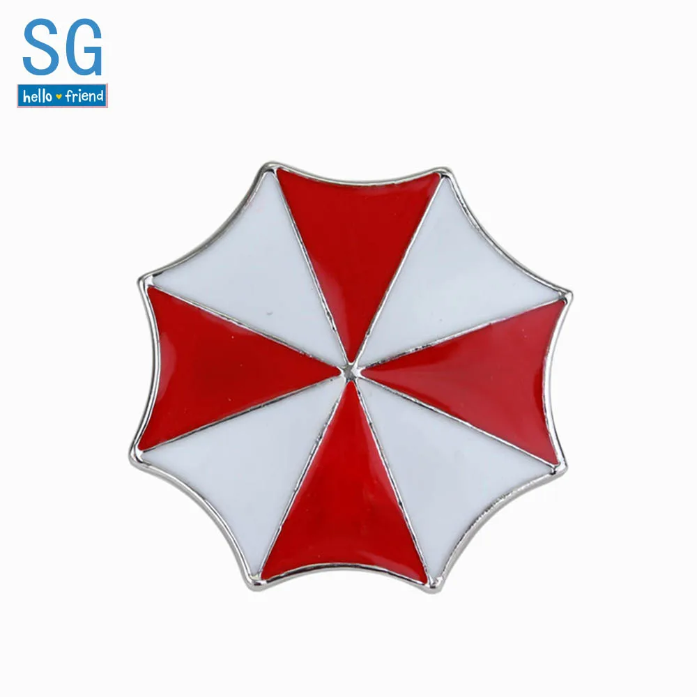 

SG High Quality Resident Evil Umbrella Corporation Enamel Brooches Pins Avengers Women And Men Bag Coat Broche Jewelry