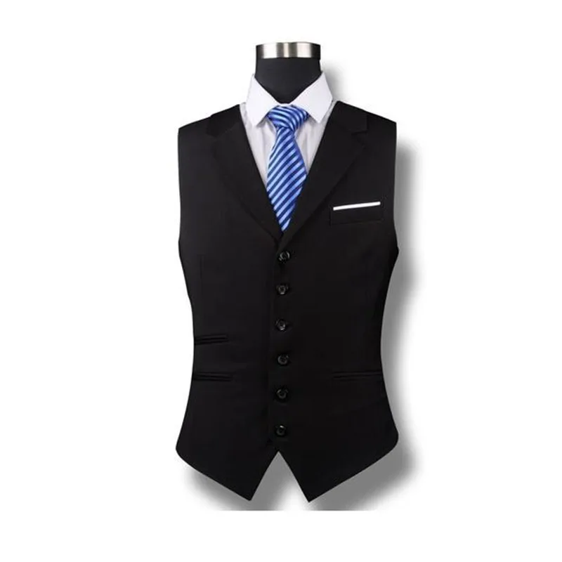 Custom Made Men Waistcoat Exquisite Six Buttons Handmade Vest for
