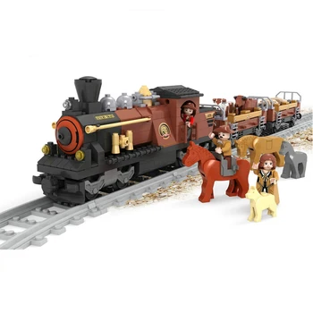 

Ausini Railway Train Building Blocks Assembling Blocks Hot Toy for Kid Christmas Gift Model Building