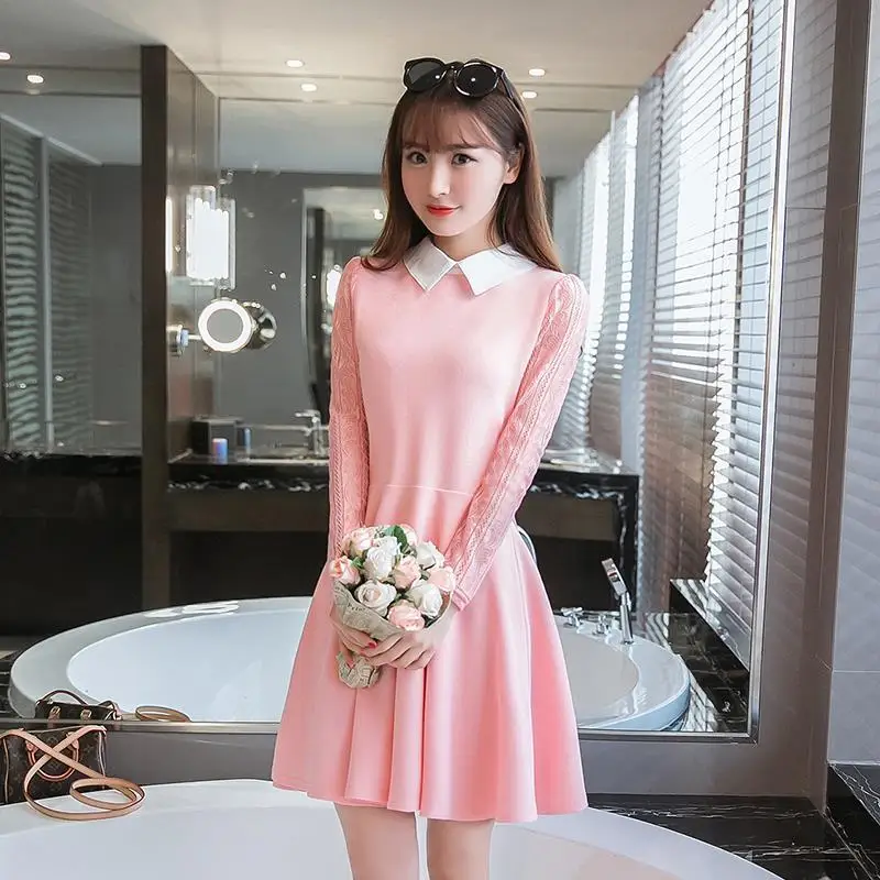 A line Skater Dress Spring Party Dress 