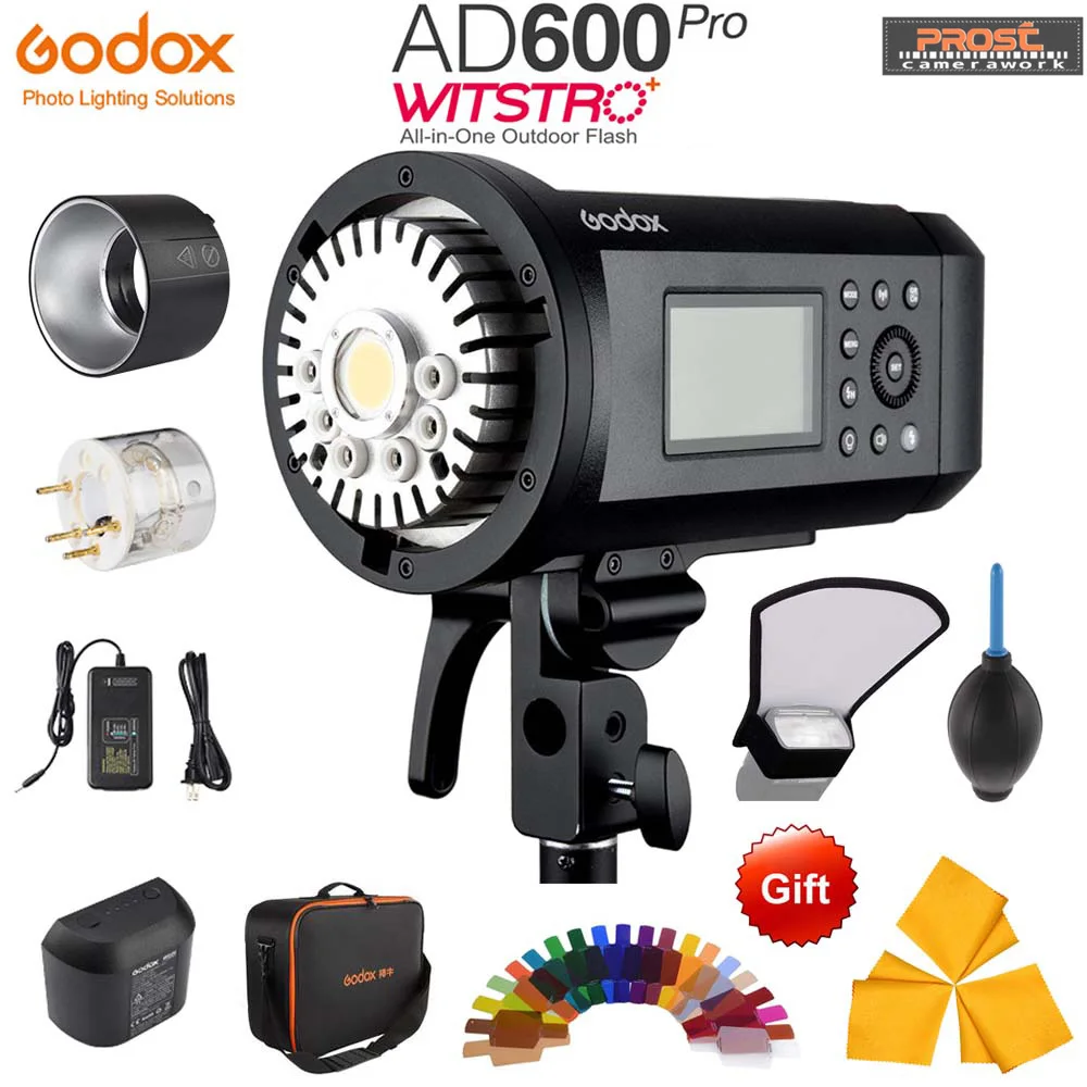 Обновленная Внешняя вспышка Godox AD600Pro 600 Вт литий ионный аккумулятор TTL HSS