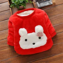 BibiCola baby girl inverno quente hoodies moletons bebe blusas infantis meninas além de veludo engrossar quente camisa blusas casuais