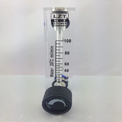 

LZT-4T 10-100ml/min Square Panel Type liquid Flowmeter Flow Meter rotameter LZT4T Tools Flow Measuring