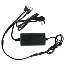 1 Сплит 4 кабель питания адаптер и 12V 5A CCTV источник питания