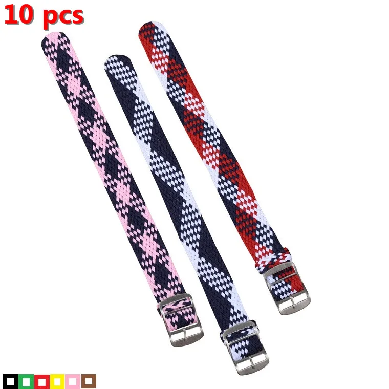 

Wholesale 10PCS/lot High quality 20MM 22mm nylon straps perlon straps weave straps watch strap Watch band 22 MM