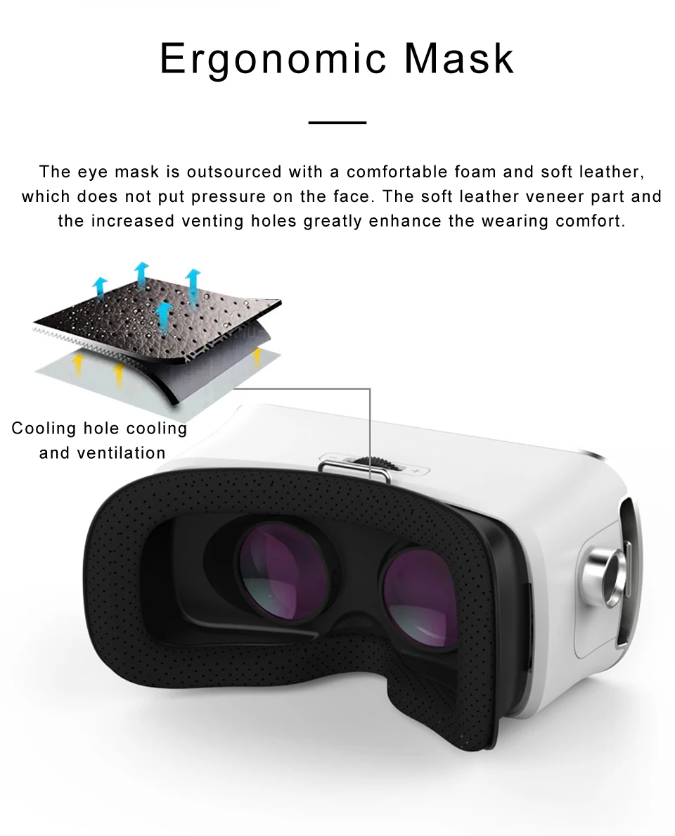 Для 4,7 до 6,0 дюймов смартфон виртуальной реальности VR очки 3D с зеркальным объективом samsung Galaxy S9 Шестерни регулировки ТВ телевидения Театр
