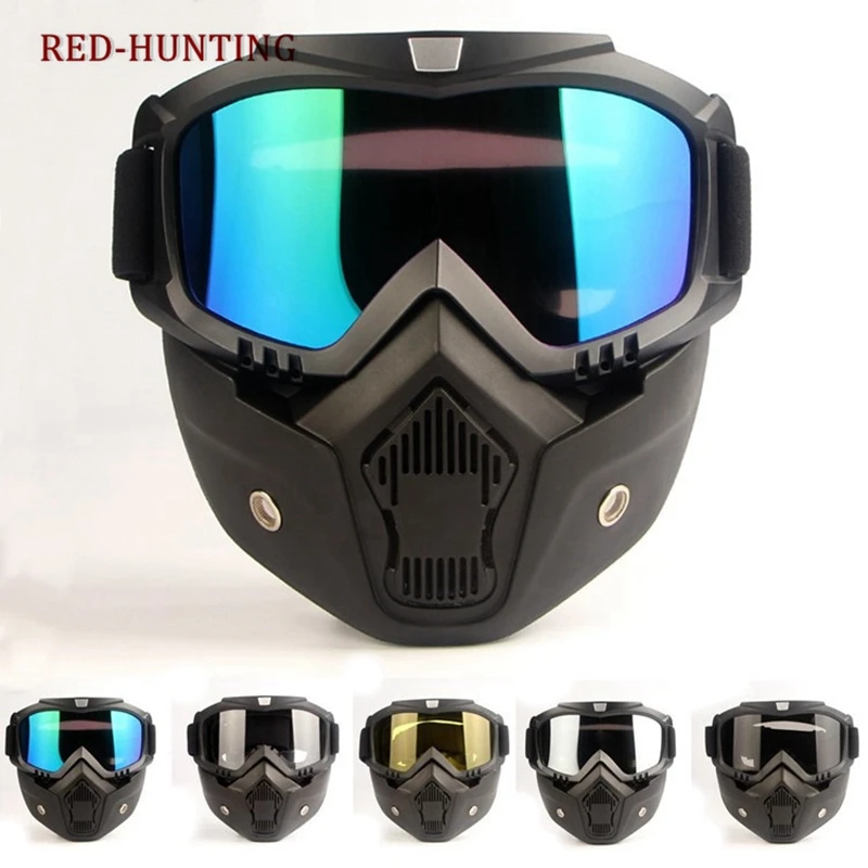 

Tactical Mask Motorcycle Goggles Windproof Eyes Protector for Outdoor Paintball Airsoft Items