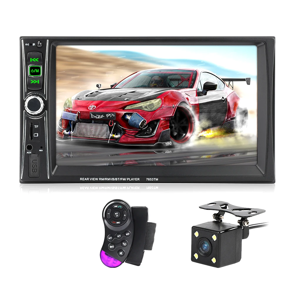 7563TM автомобильное радио Авторадио 7 &quot2 Din LCD сенсорный экран мультимедийный