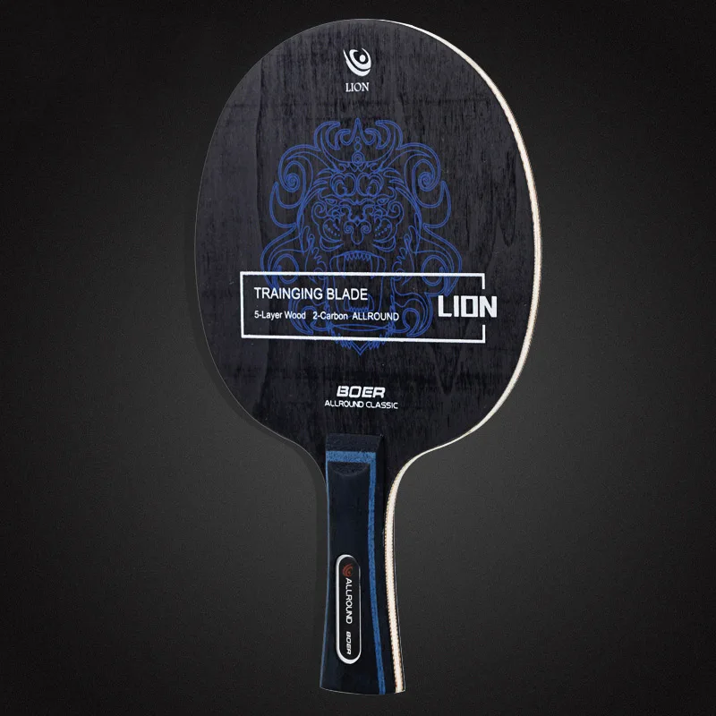 1* ракетка для настольного тенниса с длинной ручкой из углеродного волокна для пинг-понга Aryl Group Fiber