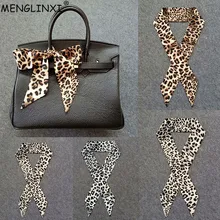 Модный Леопардовый шарф женская сумка шарф брендовый обтягивающий шарф для женщин длинная ручка для сумки шарфы обертывания