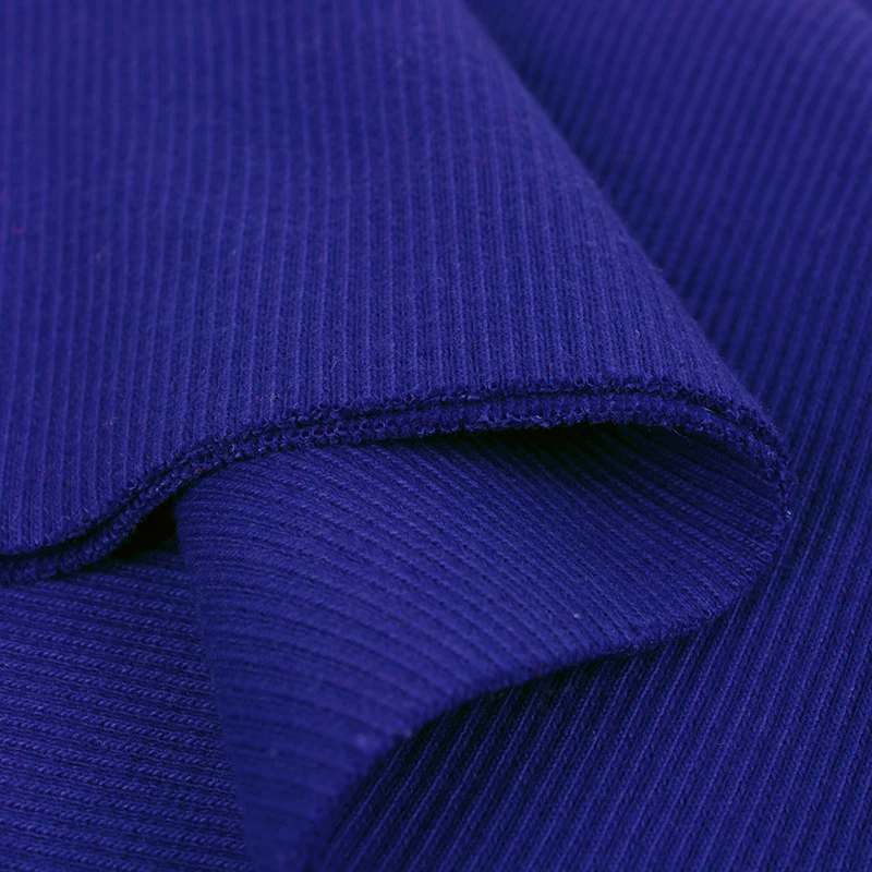 2*2 хлопок эластичные трикотажные манжеты пояс ребра так Джерси отделка Одежда для беременных женщин ткань для весны и осени - Цвет: Blue