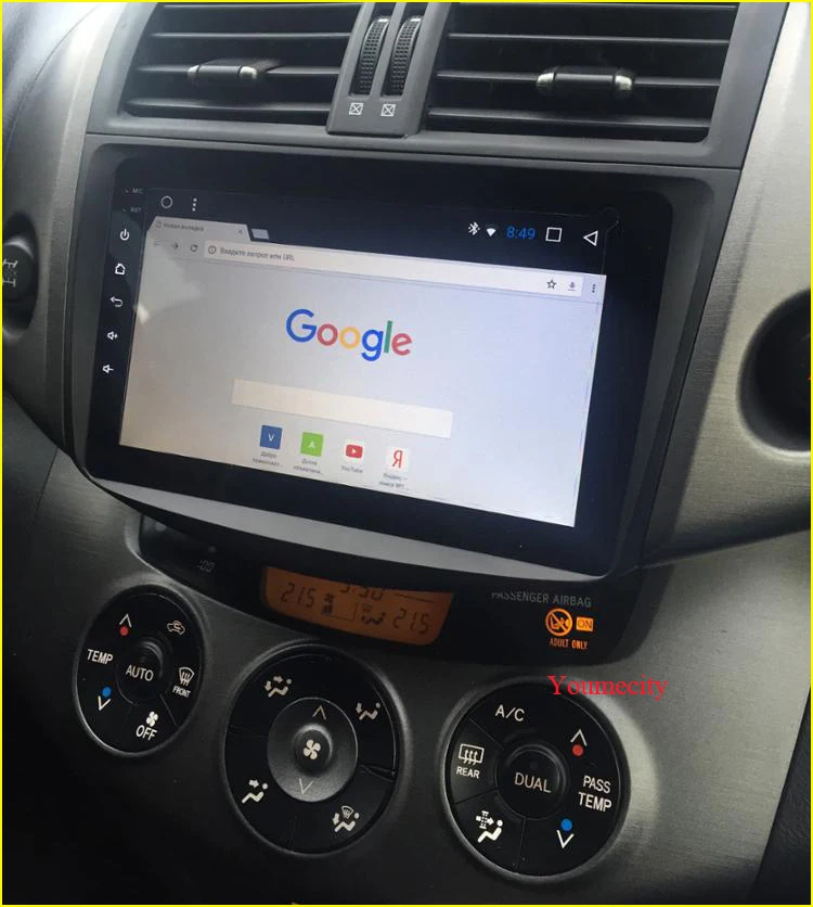 Top Car DVD for Toyota Old RAV4 Audio Video Stereo GPS Radio RDS Wifi 2006-2012 1024*600 HD Screen 2Din Android 9.0 Carplay TPMS 56