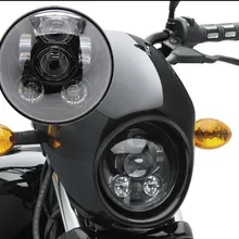 1 шт. Новое поступление 5,75 дюймов светодиодные фары подходят для двигателя 45 Вт Hi/Lo луч мотоцикла светодиодные фары Черный