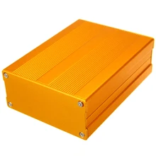 100x76x35 мм Золотой корпус из экструдированного алюминия электронный проект Плата усилителя коробка с 8 винтами