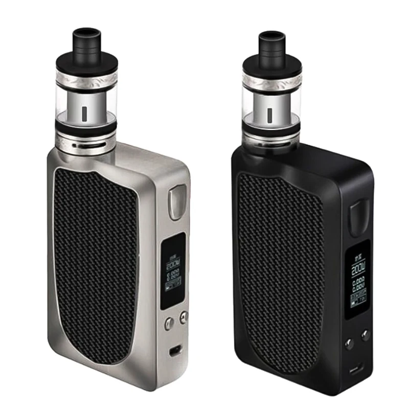 

200W e-cigarette Mod with Atomizer 2.5ml tank Vaping Kit 18650 Battery Box Mod 4000mAh E-cigs Kit