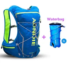 AONIJIE Hydration Water Backpack Running Vest Pack 10L Nylon Sport Bag Hiking Camping Bicycling+Waterbag+Water Bottle (Optional)