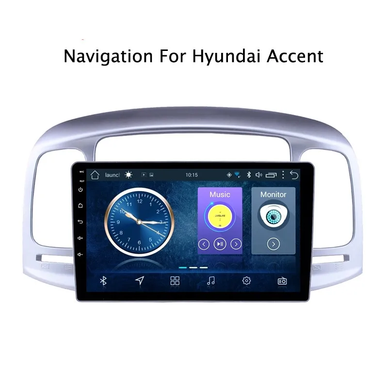 

NAVITOPIA 9inch Full Touch Screen Android 8.1 2G RAM 32G ROM Car DVD GPS Navigation For Hyundai Accent 2006-2011
